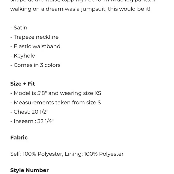 Sugarlips black silky jumpsuit - Picture 3 of 8